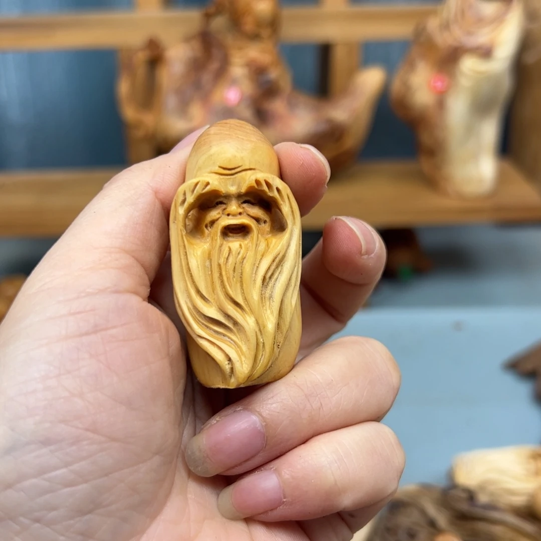 ****厚木崖柏木摆件手把件