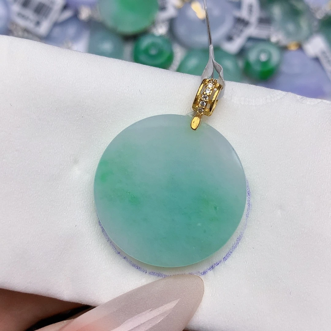 翡翠未镶嵌颈饰天然缅甸翡翠a货百元以上9元证书费自理