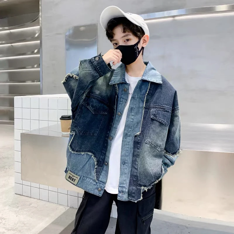 W25年春款中大童炸街潮外套