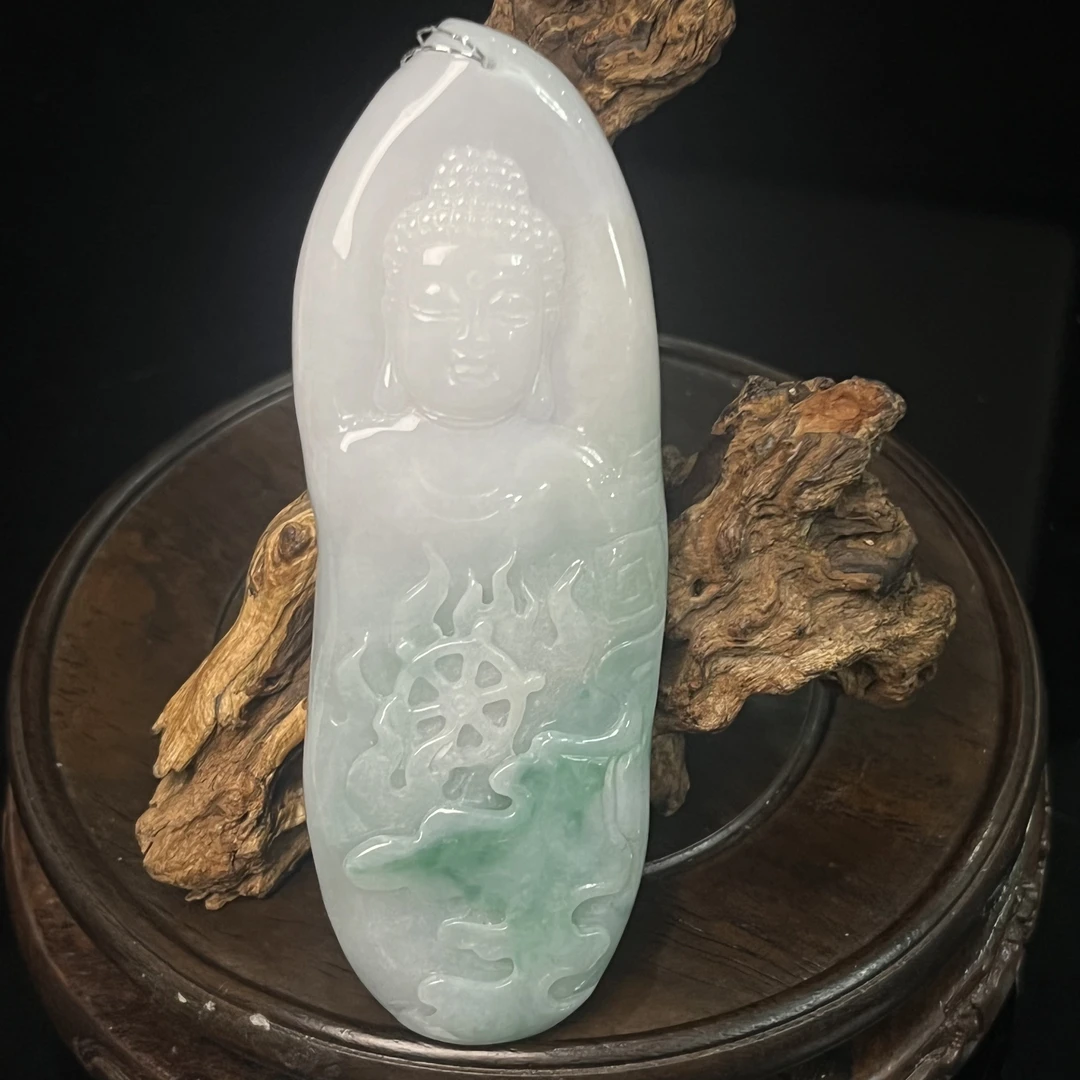 【诚翠拍品第一百二十八期午】翡翠97吊坠大日DDX180025