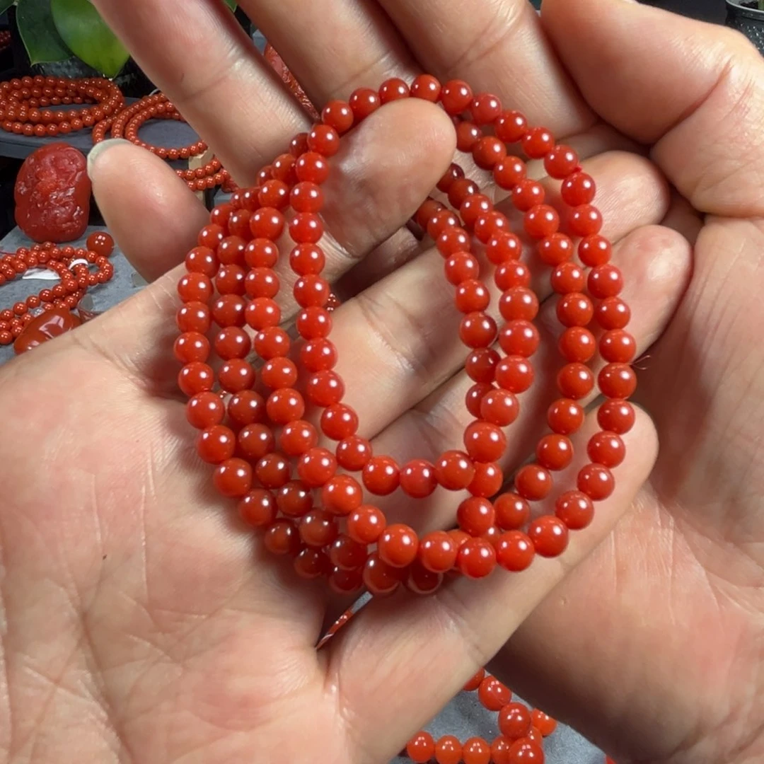 南红玛瑙手链未镶嵌大**市