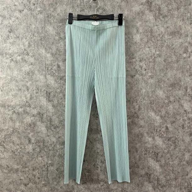 95新 Issey Miyake/三宅一生 湖蓝色长裤