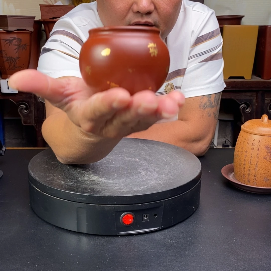 紫砂花盆货号一只圆鼓