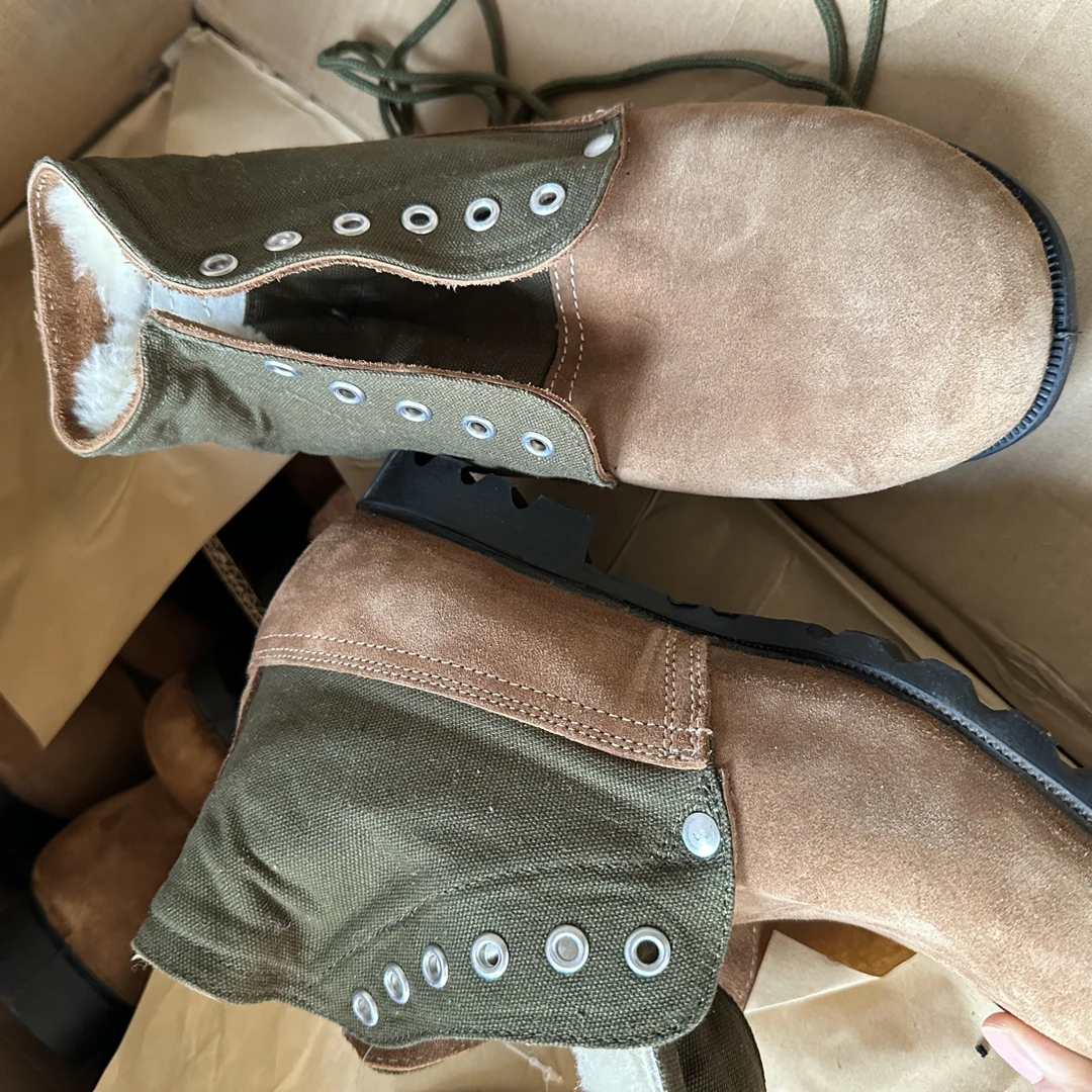 033【大头鞋】纯羊毛翻毛皮21（3514）