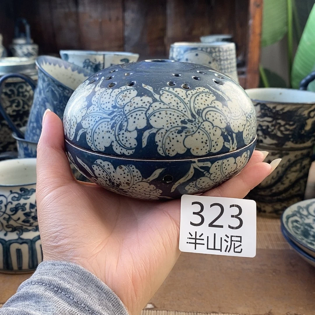 手工手绘青花高温陶瓷