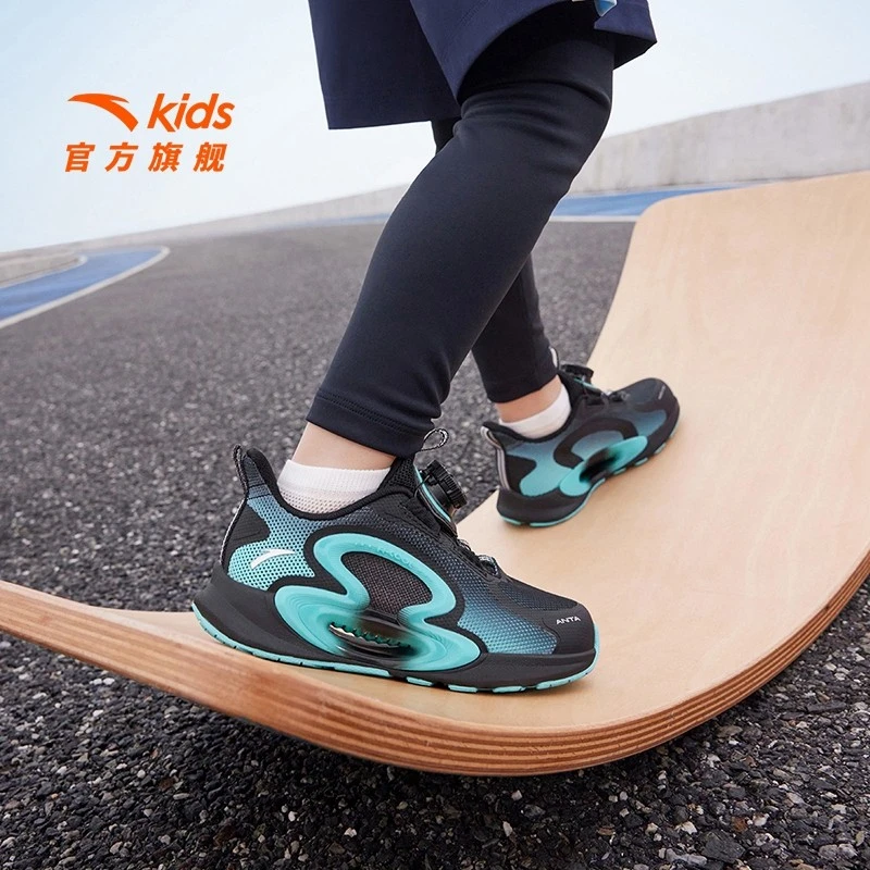 安踏儿童逐月跑鞋儿童小童缓震耐磨舒适跑鞋夏季-A312429999