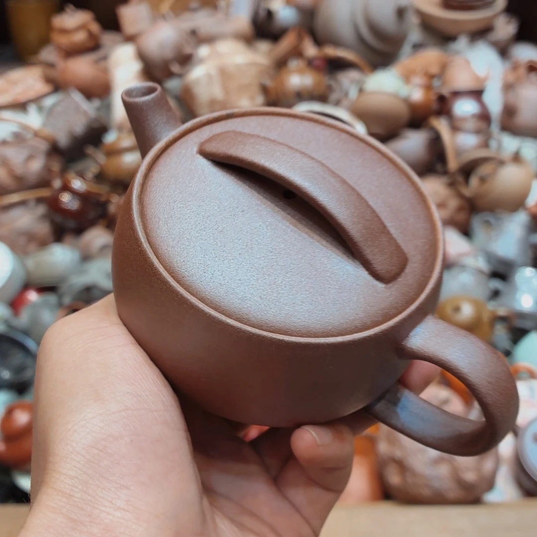 柴烧老岩泥手工茶器皿