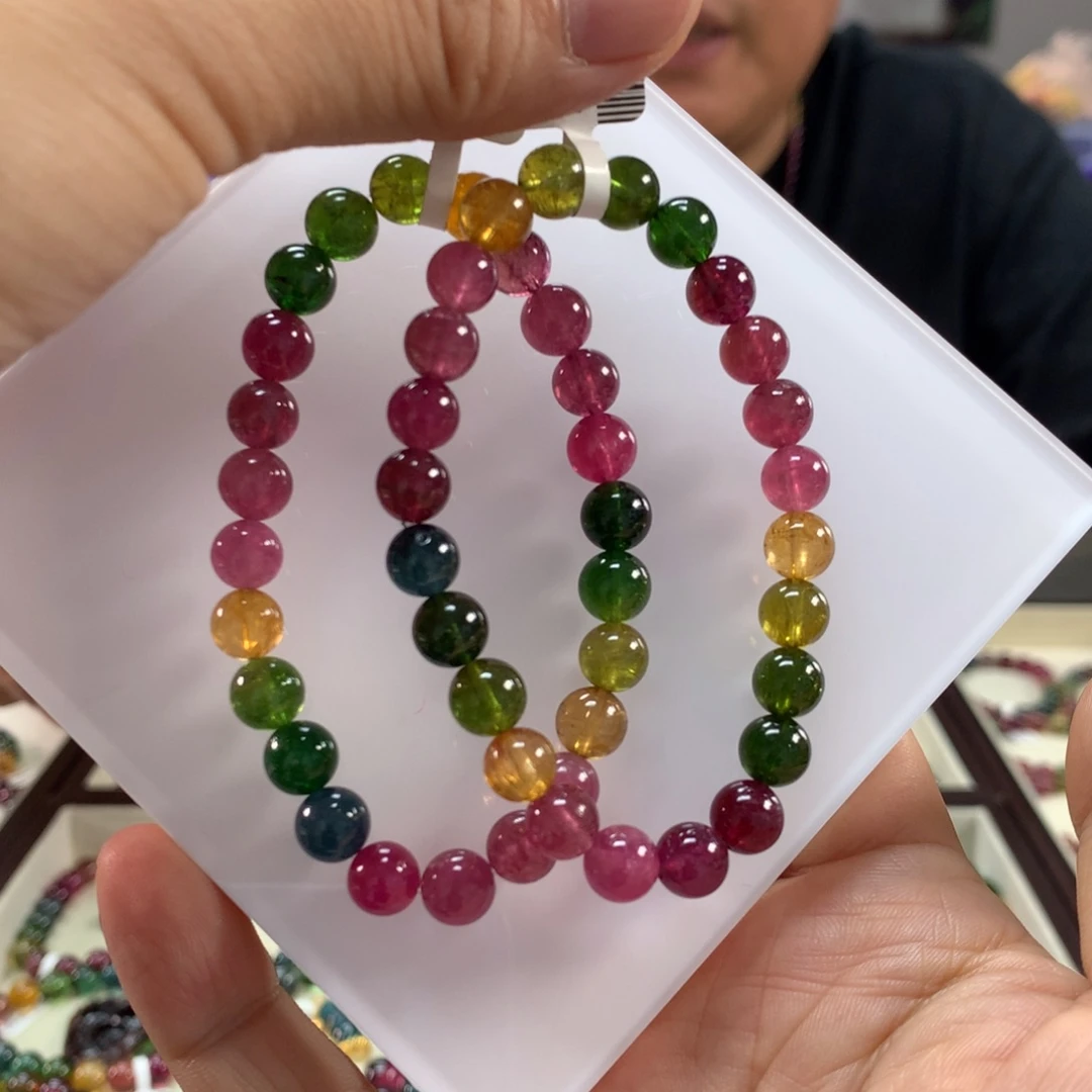 未镶嵌手链碧玺多样性发其一条7.9左右