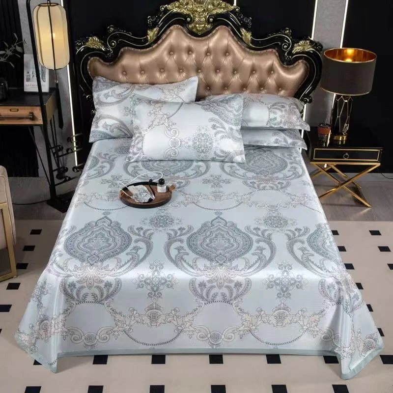 提花冰丝凉席三件套715