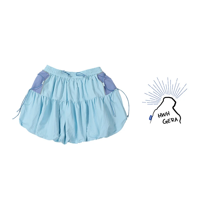 特-6616-Mountain Outdoor轻量化户外高腰显瘦系绳半身裙花苞裙