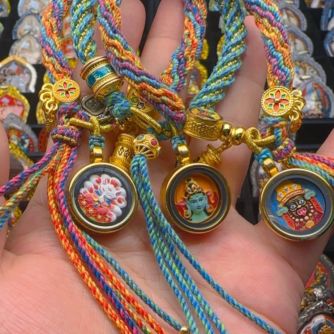 泥塑手链绿度母扎基拉姆九尾狐其中一个