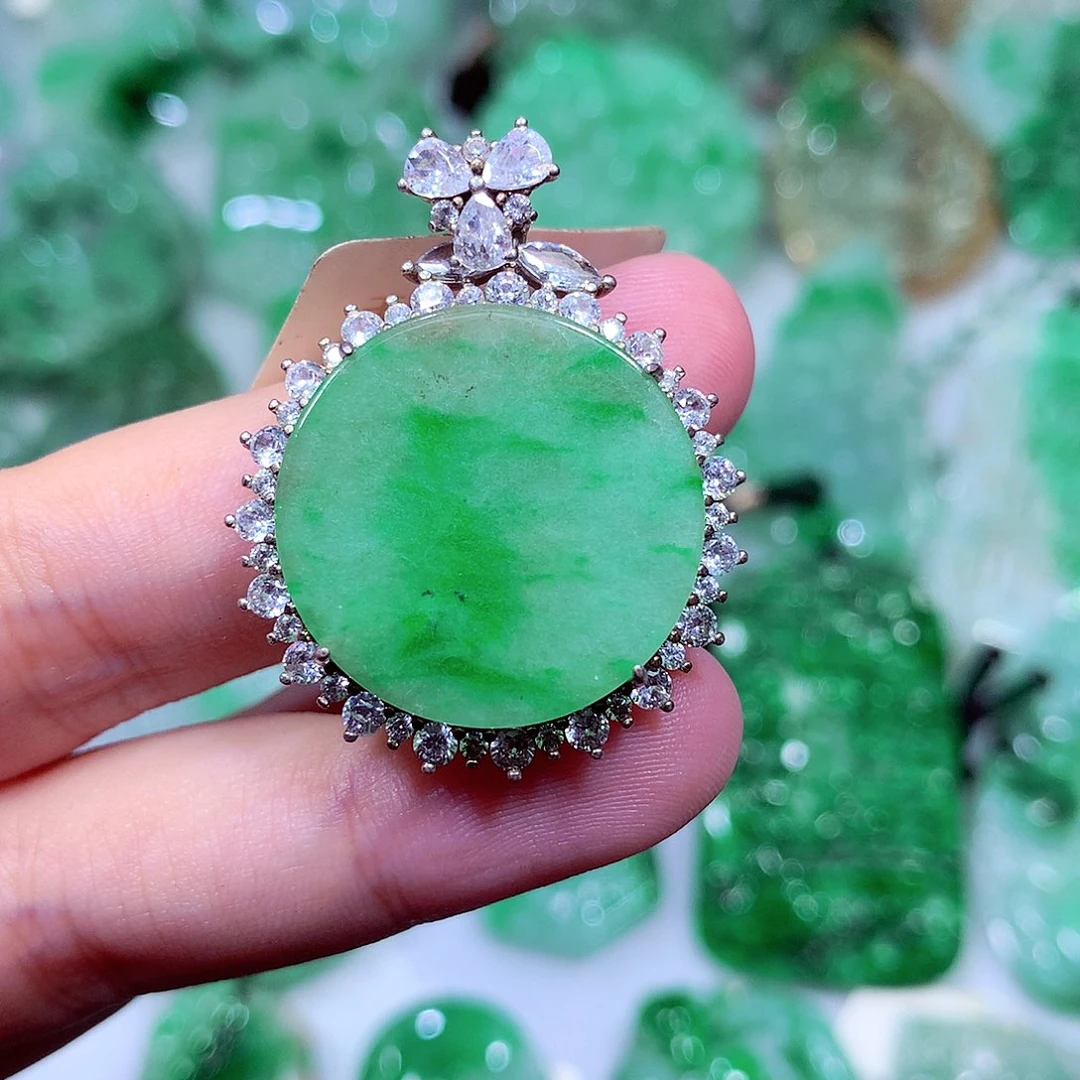 翡翠未镶嵌吊坠(不含链)