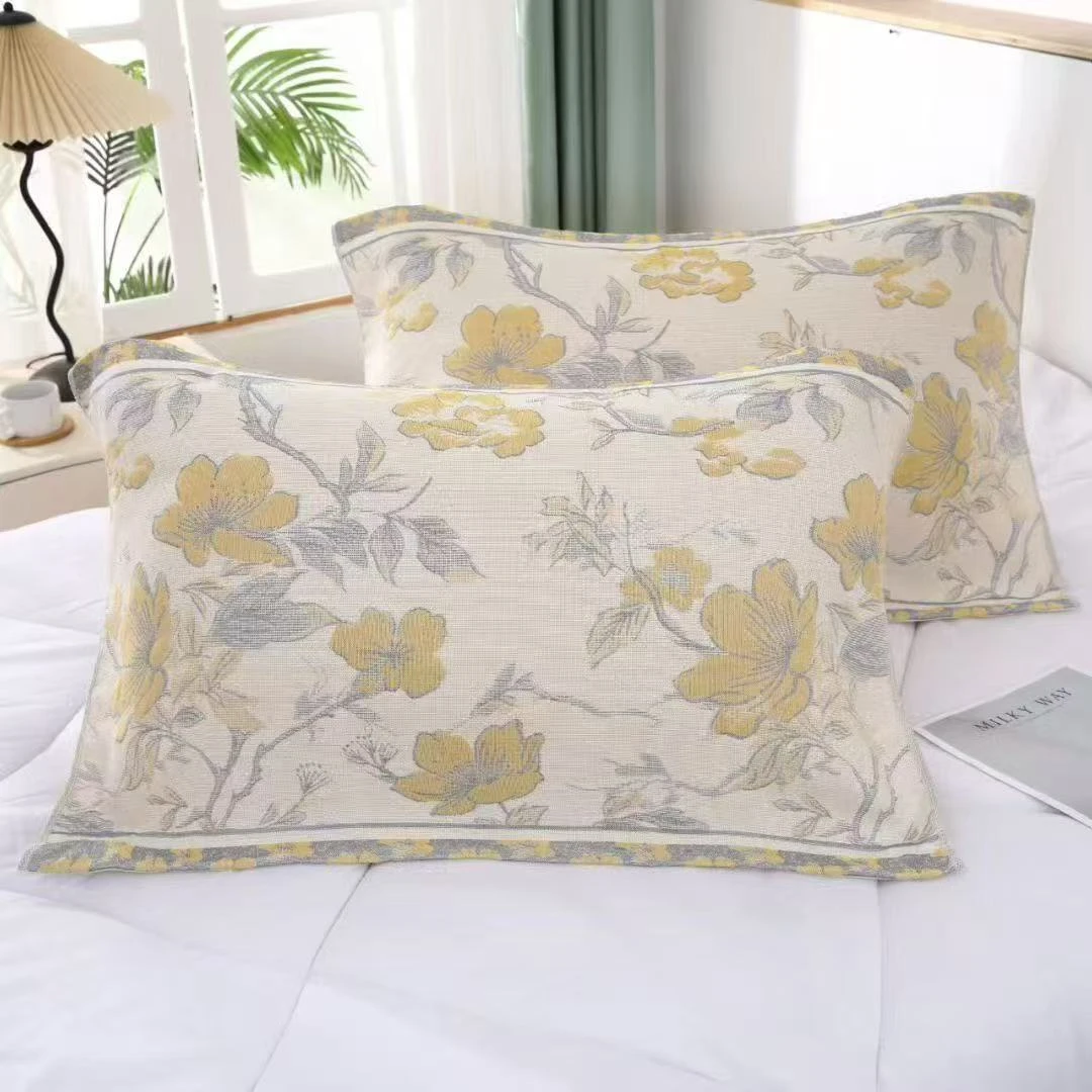 [幽静枕巾]-52*78cm舒适柔软枕巾一对