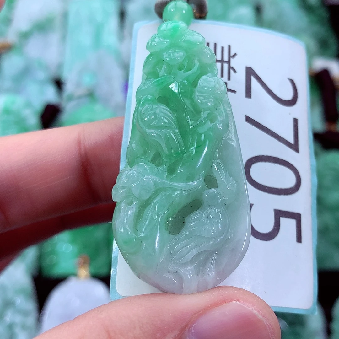 翡翠未镶嵌吊坠(不含链)