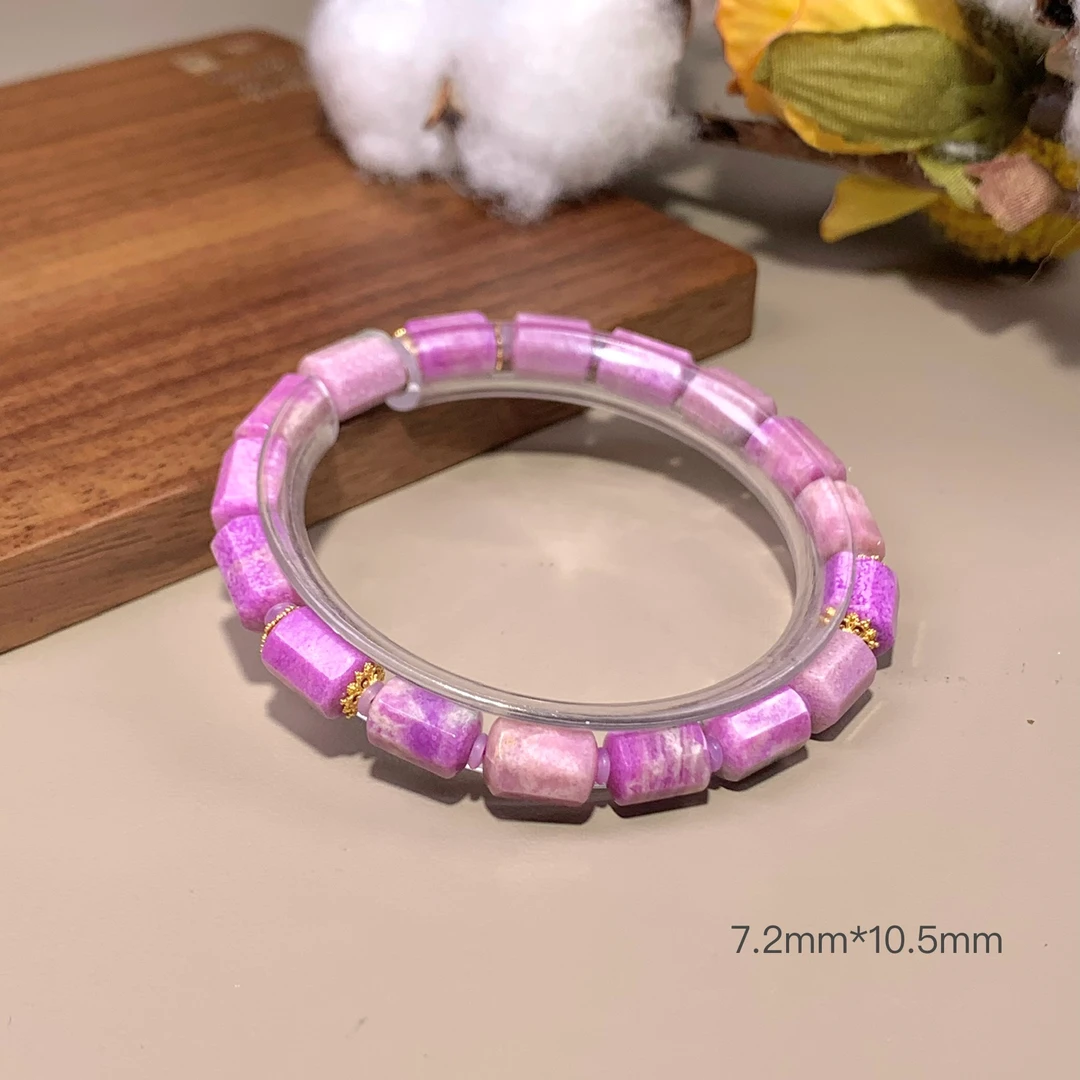 潮生石丨18K金镶舒俱来八棱手串/7.2mm/多样性发其一/C00482