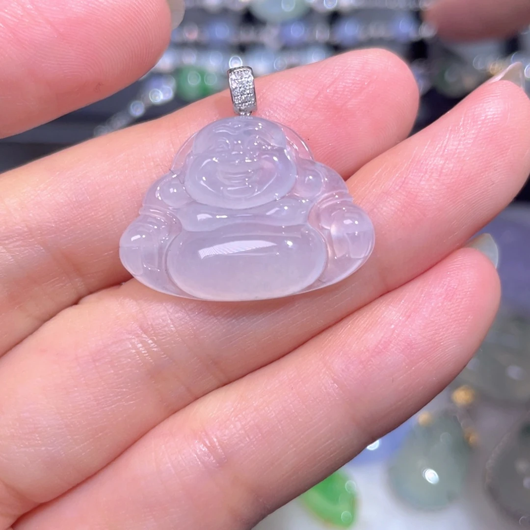 翡翠18K金镶嵌颈饰翡翠