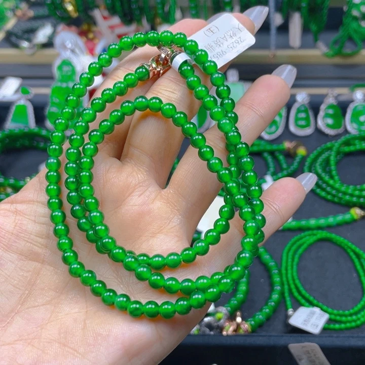 翡翠未镶嵌颈饰项链5