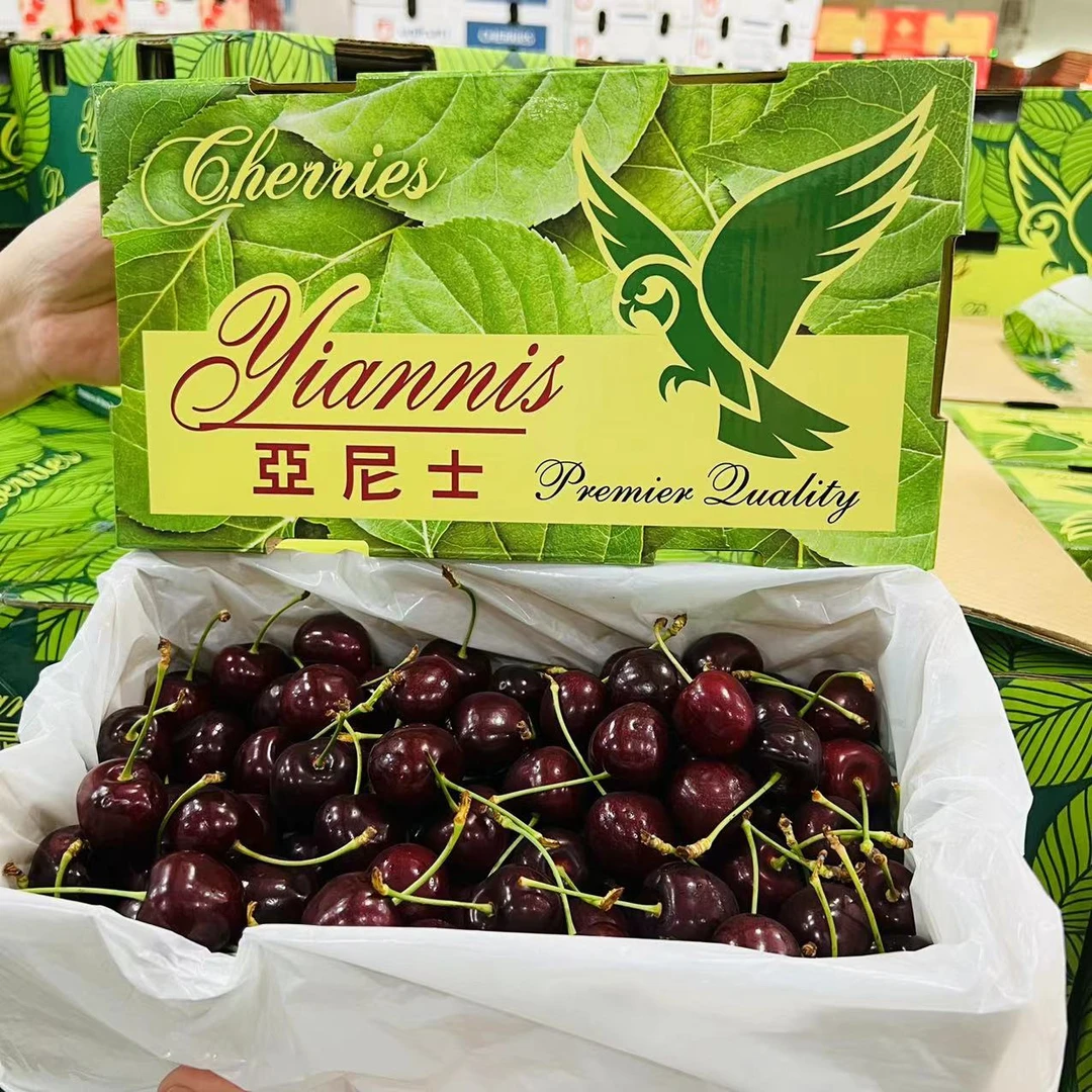【乐鲜果园】空运新西兰亚尼士车厘子4斤礼盒樱桃2J-3J 内附果径卡