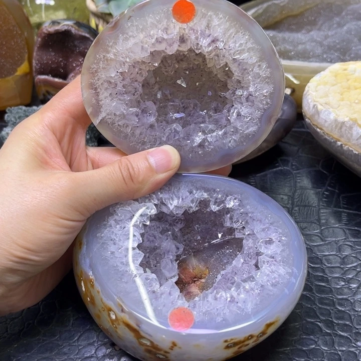 水晶发饰未镶嵌紫晶盆