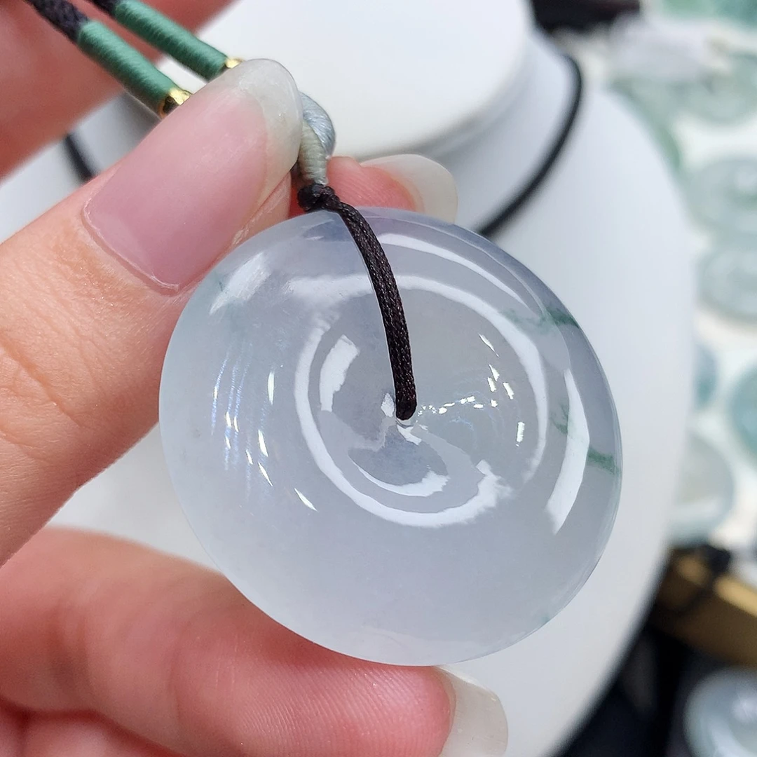 翡翠未镶嵌胸饰翡翠47，33.6/6.1