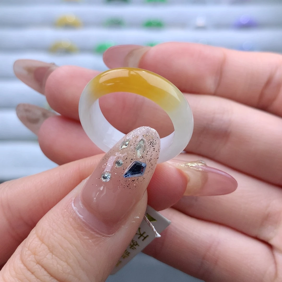 翡翠未镶嵌戒指14号