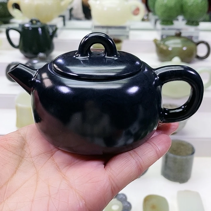 未镶嵌和田玉挂件茶壶170m l