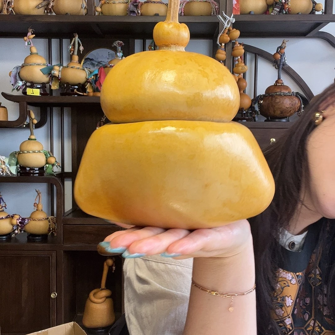 胖***嘟花皮钱袋子葫芦摆件