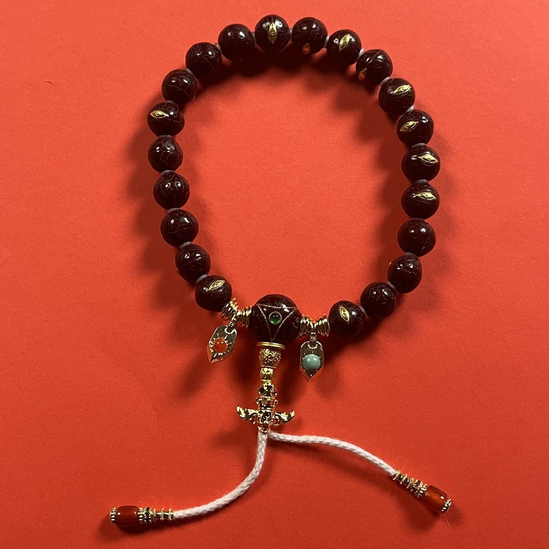 稀缺小凤眼手持精品+玛瑙配珠 6875