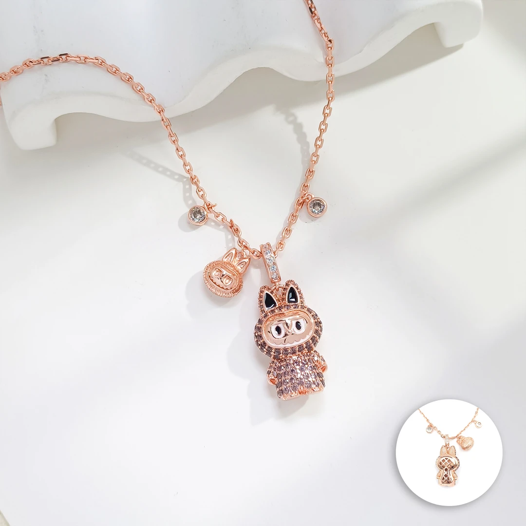 铜合金项链 WFXLM-007316【摩卡奇遇】项链气质小众百搭时尚