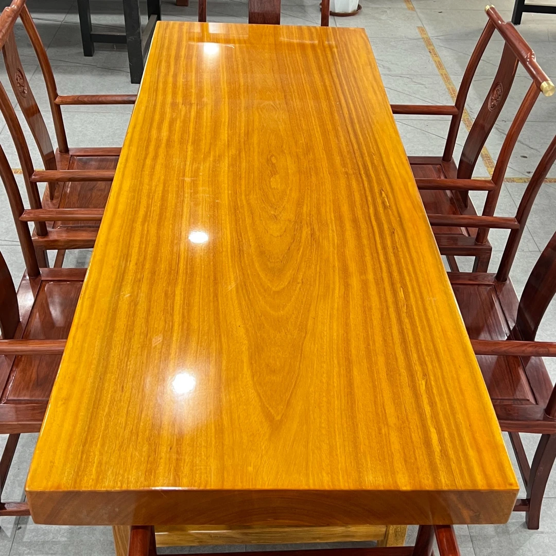 实木办公桌茶台原木茶桌实木会议桌新中式实木大板实木实木大板桌