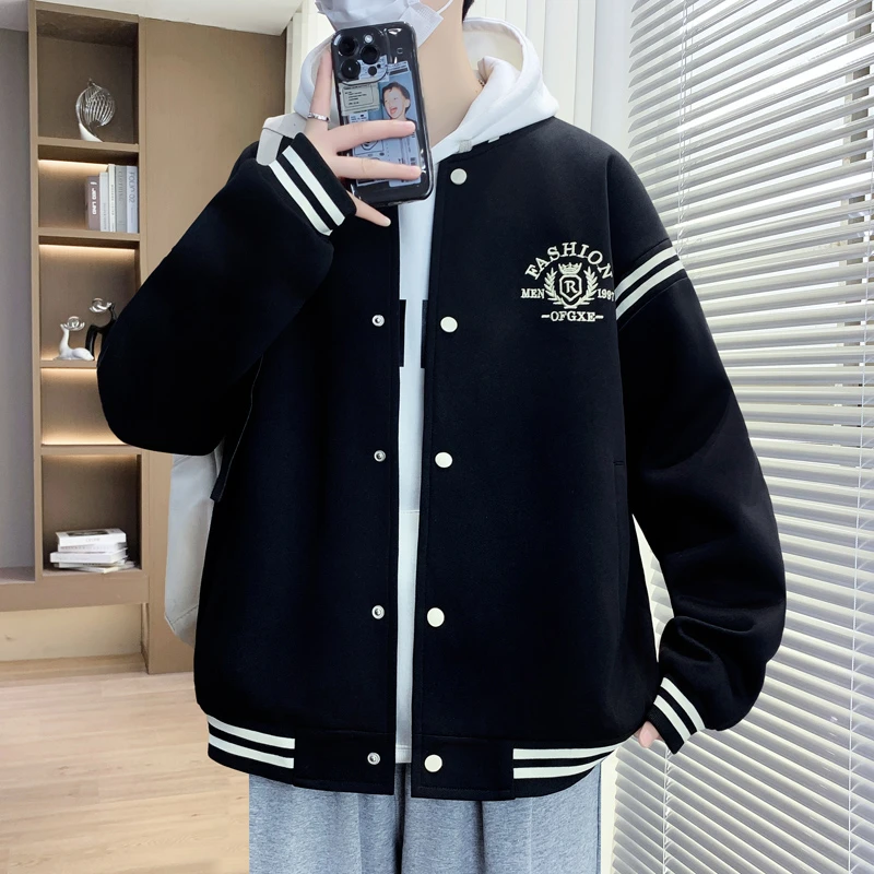 青少年男生棒球服运动风单排扣夹克百搭学生春秋外套潮流韩版