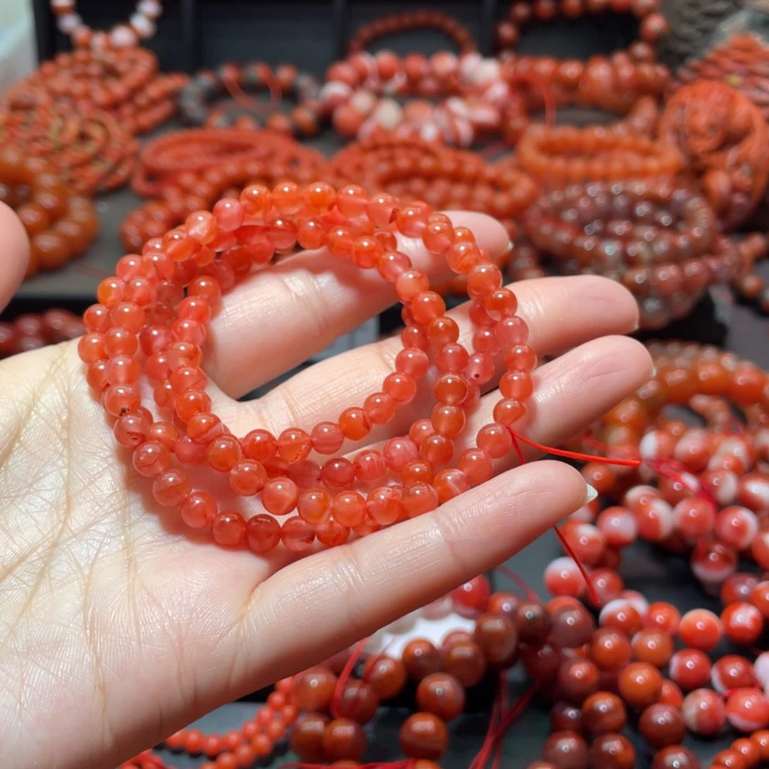 南红玛瑙手链未镶嵌