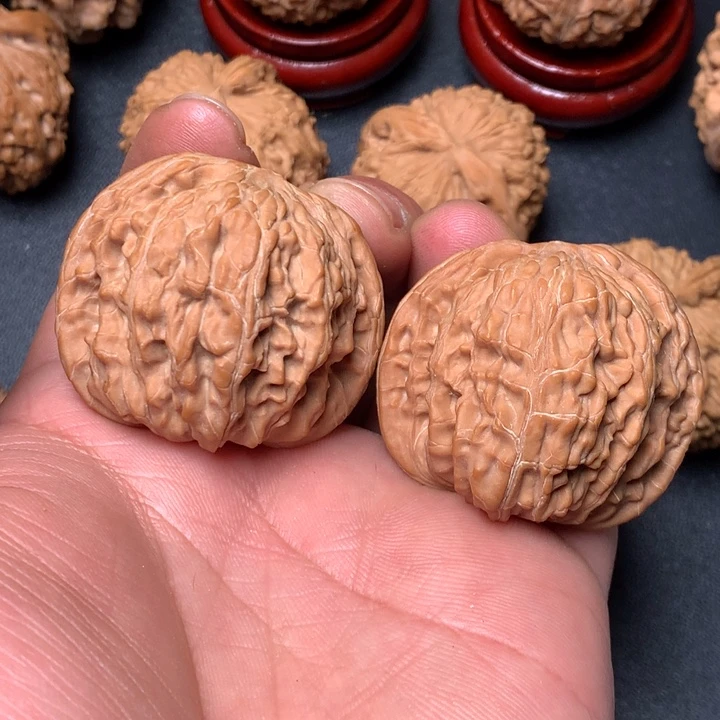 风***车文玩核桃把件41磨盘108