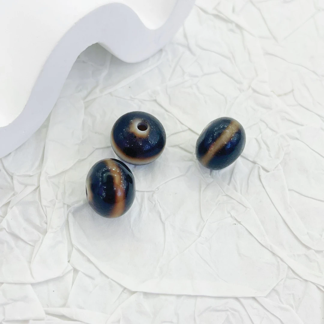 【小宝珠宝】29 T90289-玛瑙单珠-多样性发一件-13×10mm