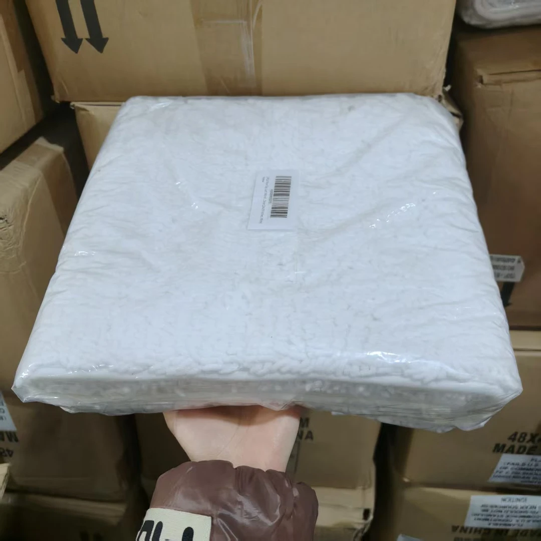 60*100 白色 细毛雪尼尔防滑地垫