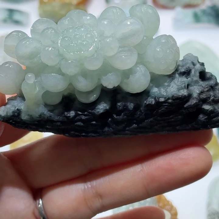 定制翡翠未镶嵌毛货