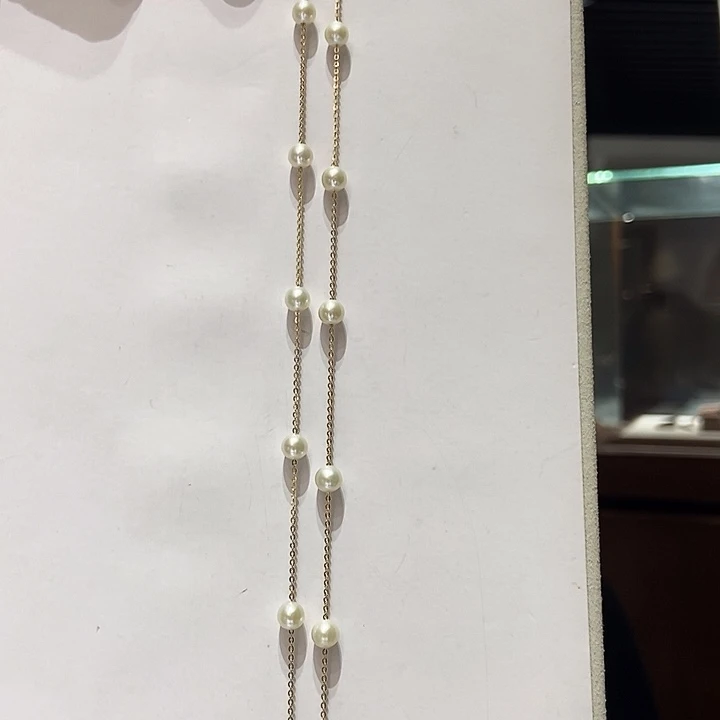 18K金镶嵌戒指淡水珍珠淡水珍珠项链