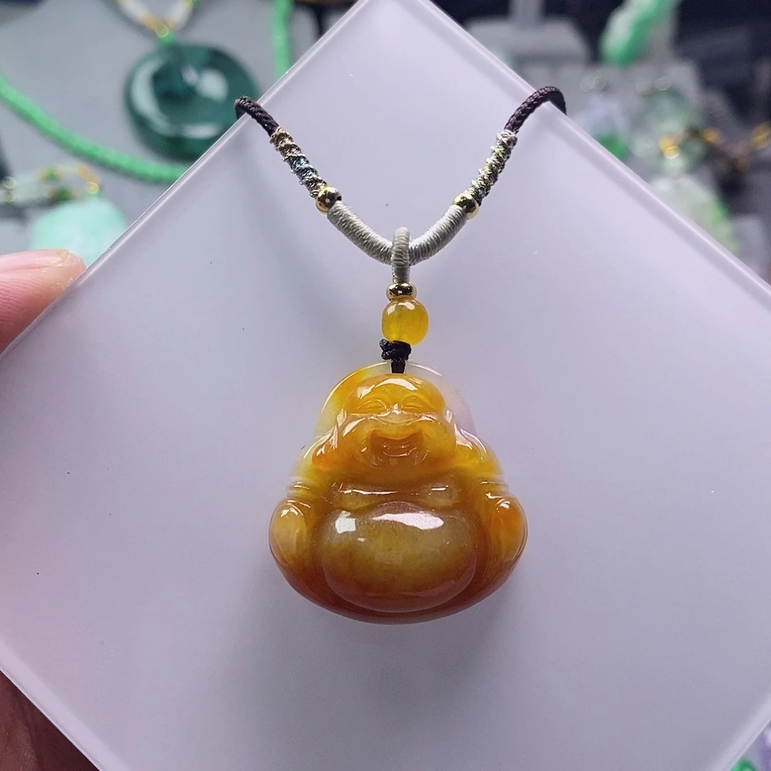 翡翠未镶嵌吊坠(赠链)