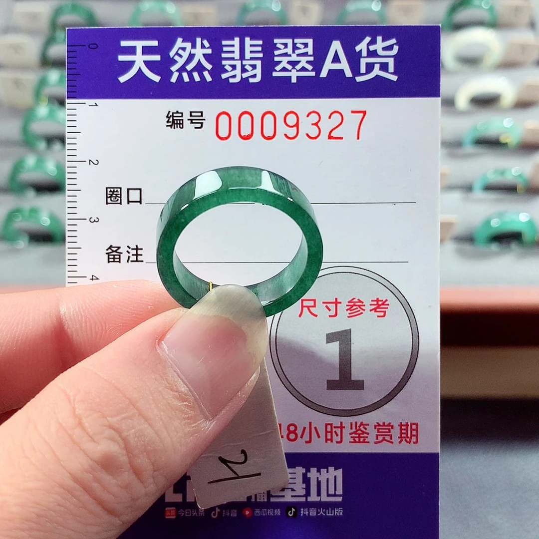 翡翠未镶嵌戒指21号