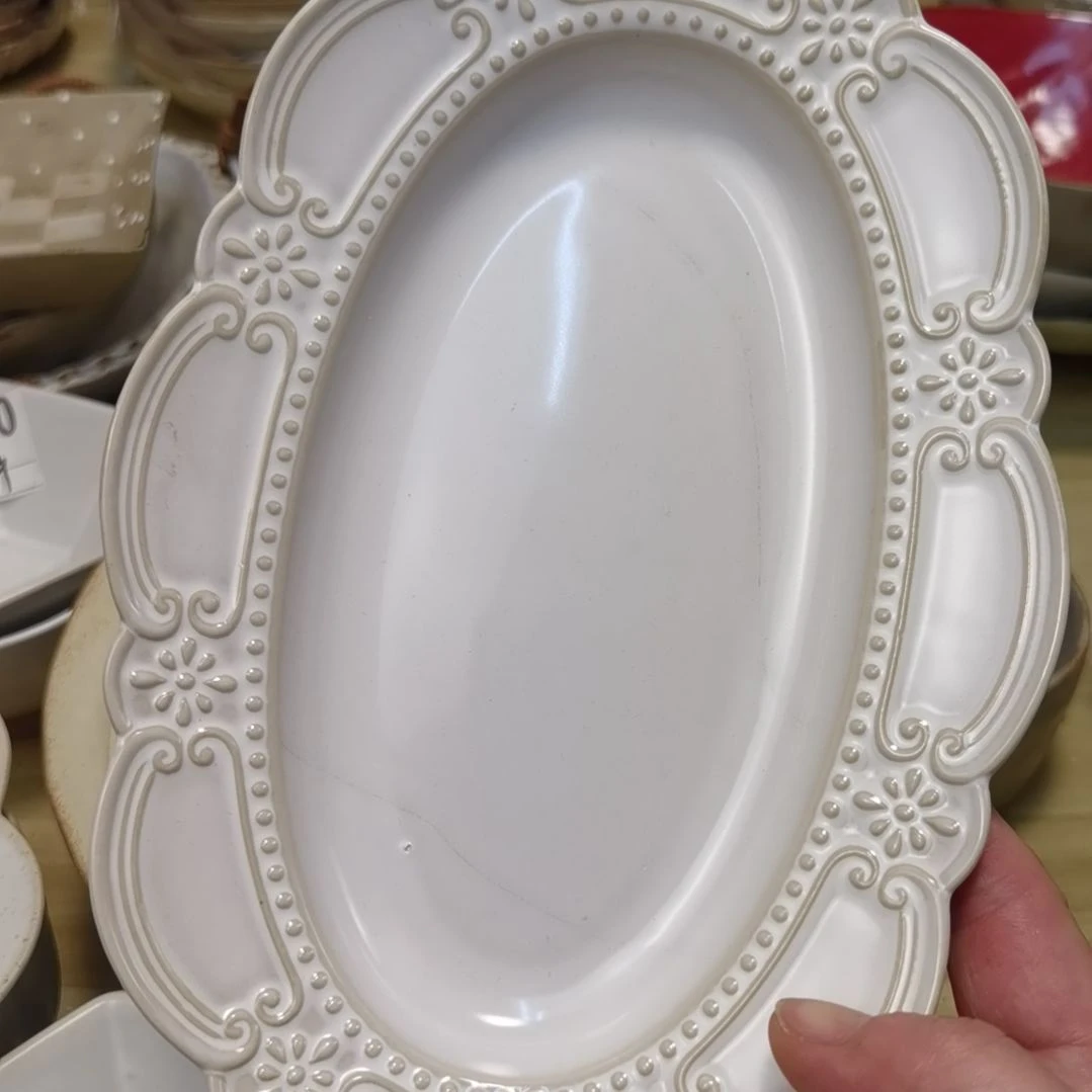 瓷片微瑕洛克小椭圆三个一组有黑线接受再拍