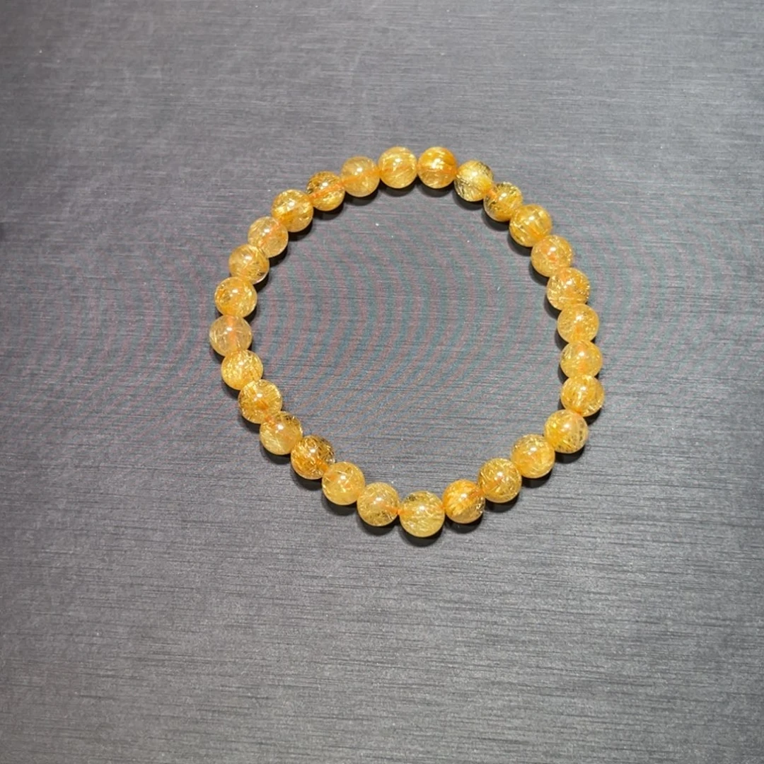 晚***秋水晶手链未镶嵌金钛晶