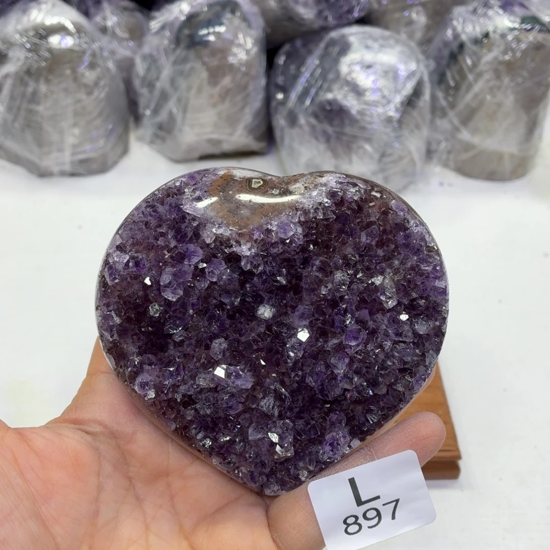 水晶摆件未镶嵌天然紫水晶