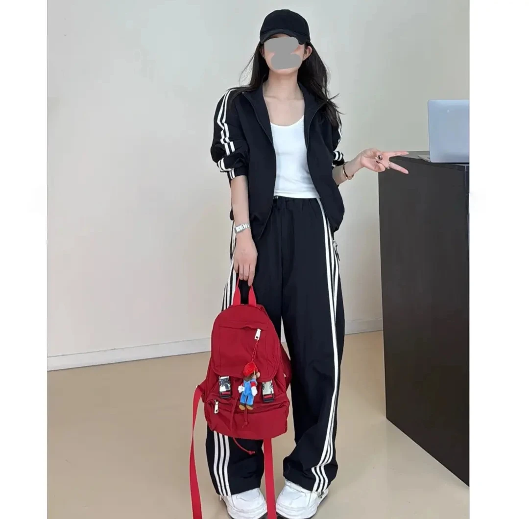 1028小个子穿搭运动风休闲套装2025秋款新款外套裤子两件套