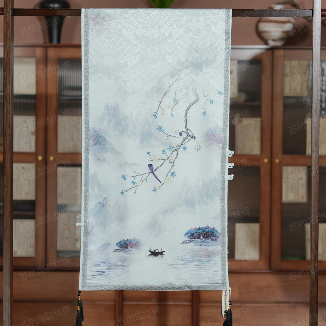 【C86-23 轻舟】180*40丝巾围巾桑蚕丝百搭气质女士时尚