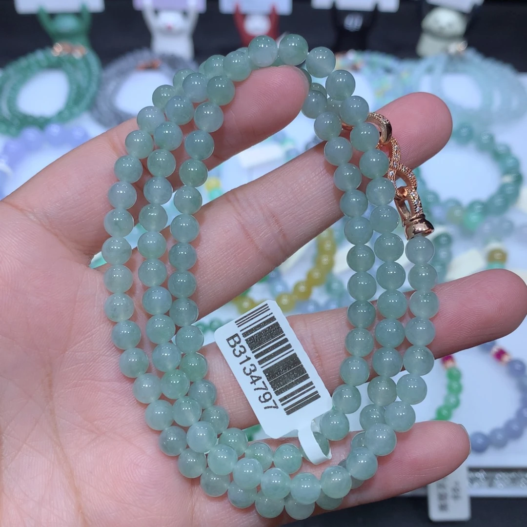 翡翠未镶嵌手串天然