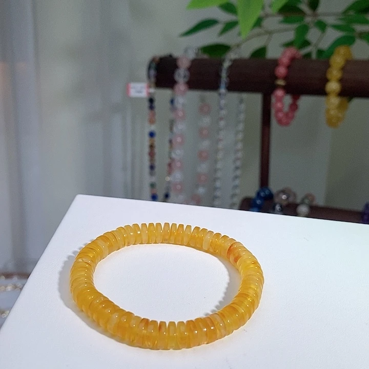 手链蜜蜡未镶嵌直切