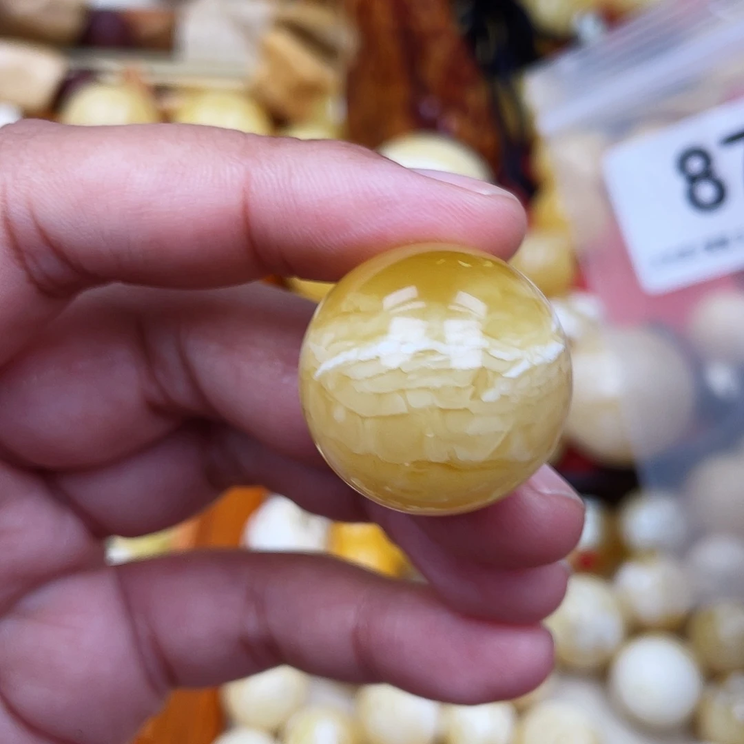 蜜蜡未镶嵌珠宝奇石冰片粉25
