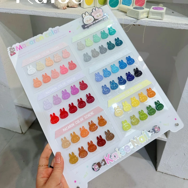 恺舍新款60色奶油咘咘美博会实色甲油胶拓客显白胶美甲店专用