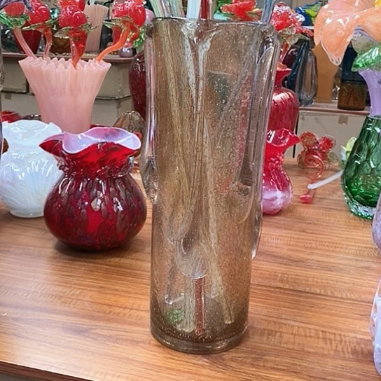 无铅玻璃花瓶高40厘米口径12厘米