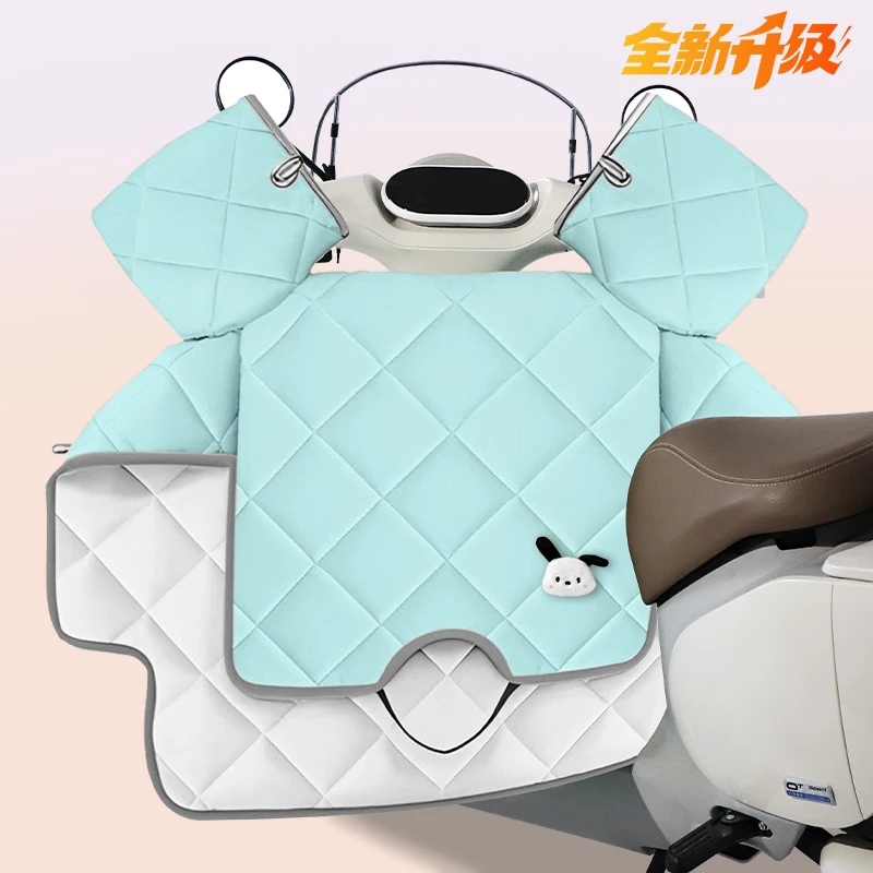 2025新款电动车挡风被夏季防晒双面防水四季通用电瓶摩托车遮阳罩